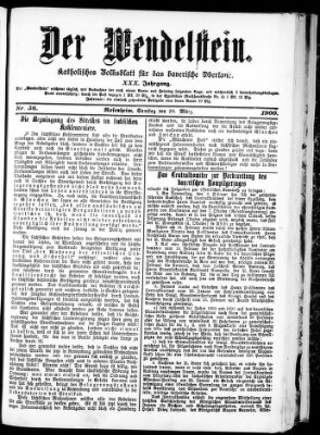 Wendelstein Samstag 10. März 1900