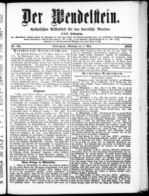 Wendelstein Mittwoch 2. Mai 1900