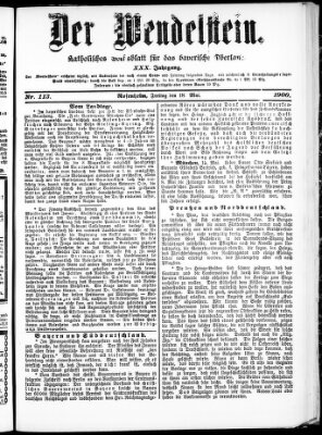 Wendelstein Freitag 18. Mai 1900