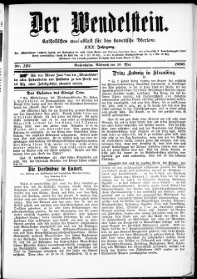 Wendelstein Mittwoch 30. Mai 1900