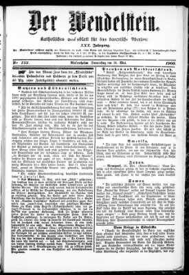 Wendelstein Donnerstag 31. Mai 1900