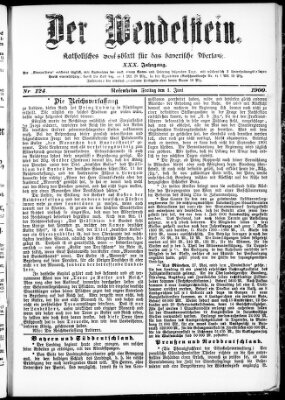 Wendelstein Freitag 1. Juni 1900