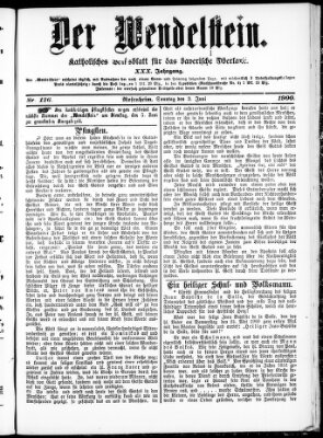 Wendelstein Sonntag 3. Juni 1900