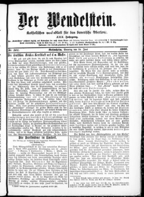 Wendelstein Sonntag 24. Juni 1900