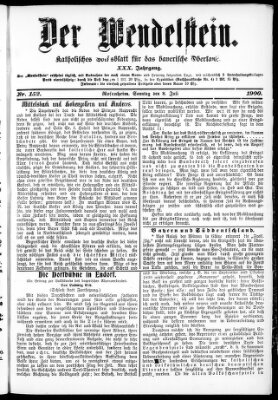 Wendelstein Sonntag 8. Juli 1900