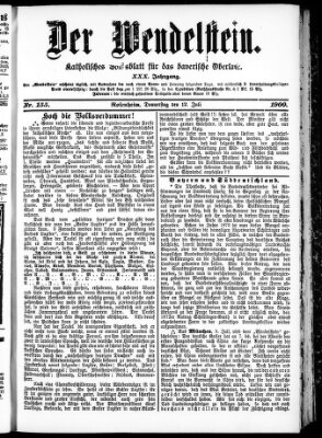 Wendelstein Donnerstag 12. Juli 1900