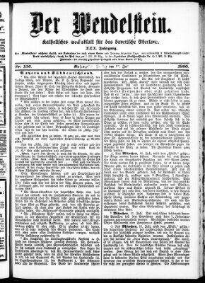 Wendelstein Freitag 13. Juli 1900