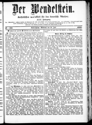 Wendelstein Mittwoch 18. Juli 1900