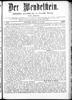 Wendelstein Dienstag 24. Juli 1900