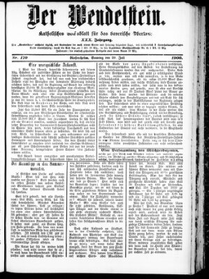 Wendelstein Sonntag 29. Juli 1900