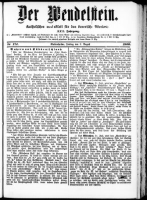 Wendelstein Freitag 3. August 1900