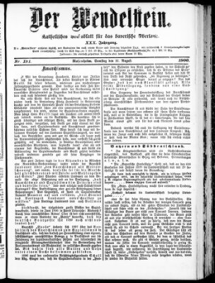 Wendelstein Samstag 11. August 1900