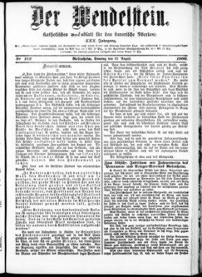 Wendelstein Sonntag 12. August 1900