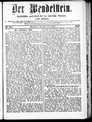 Wendelstein Sonntag 26. August 1900