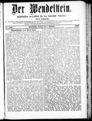 Wendelstein Sonntag 2. September 1900