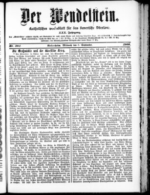 Wendelstein Mittwoch 5. September 1900