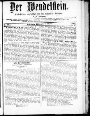 Wendelstein Mittwoch 3. Oktober 1900