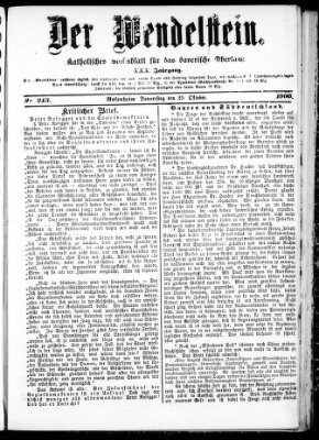 Wendelstein Donnerstag 25. Oktober 1900