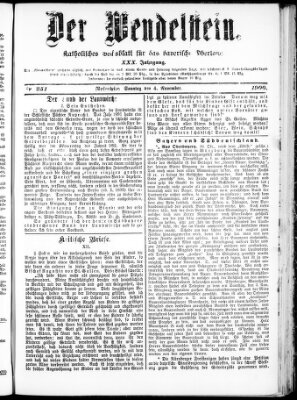 Wendelstein Sonntag 4. November 1900