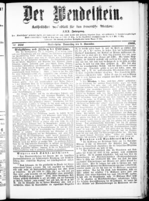 Wendelstein Donnerstag 8. November 1900