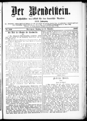 Wendelstein Samstag 10. November 1900