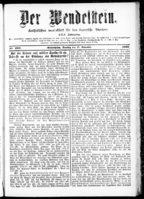 Wendelstein Samstag 17. November 1900