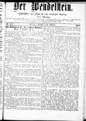 Wendelstein Freitag 30. November 1900