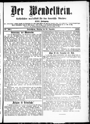 Wendelstein Sonntag 23. Dezember 1900