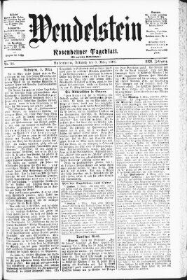 Wendelstein Mittwoch 6. März 1901