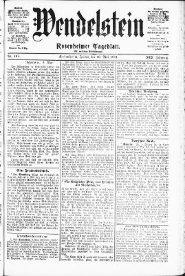 Wendelstein Freitag 10. Mai 1901