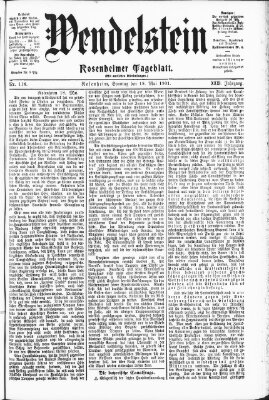 Wendelstein Sonntag 19. Mai 1901