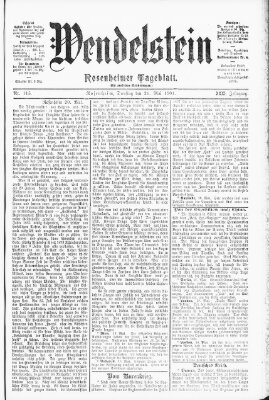 Wendelstein Dienstag 21. Mai 1901