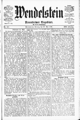 Wendelstein Sonntag 26. Mai 1901