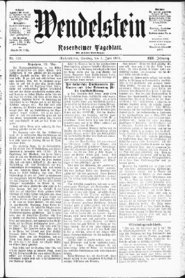 Wendelstein Samstag 1. Juni 1901