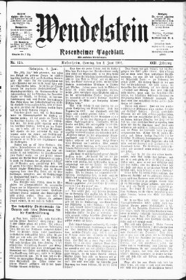 Wendelstein Sonntag 2. Juni 1901