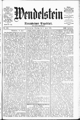 Wendelstein Dienstag 4. Juni 1901