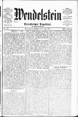 Wendelstein Samstag 8. Juni 1901