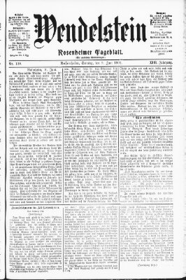 Wendelstein Sonntag 9. Juni 1901