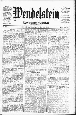 Wendelstein Donnerstag 13. Juni 1901