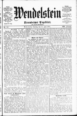 Wendelstein Sonntag 16. Juni 1901