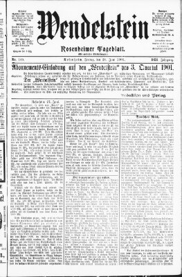 Wendelstein Freitag 28. Juni 1901