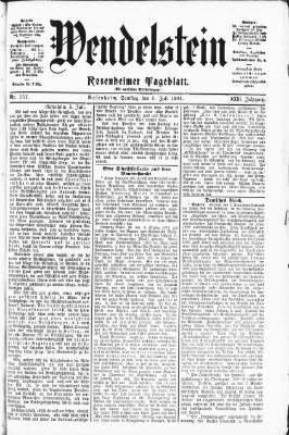 Wendelstein Samstag 6. Juli 1901