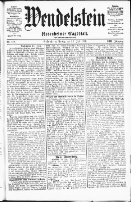 Wendelstein Freitag 26. Juli 1901