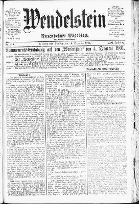 Wendelstein Samstag 21. September 1901