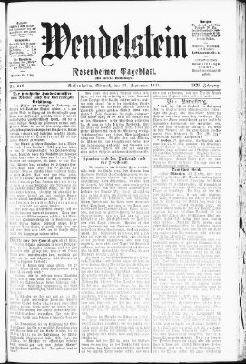 Wendelstein Mittwoch 25. September 1901