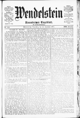 Wendelstein Donnerstag 26. September 1901