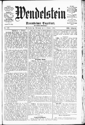 Wendelstein Mittwoch 2. Oktober 1901