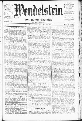 Wendelstein Freitag 4. Oktober 1901