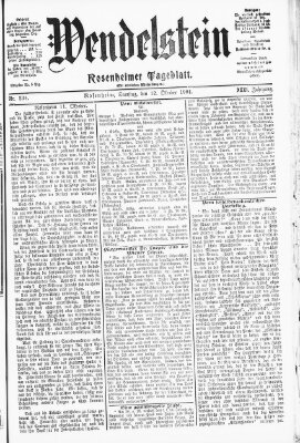 Wendelstein Samstag 12. Oktober 1901