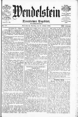 Wendelstein Samstag 26. Oktober 1901